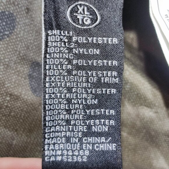 Buffalo David Bitton puffer jacket men's XL olive-brown,  with hood - Picture 8 of 15